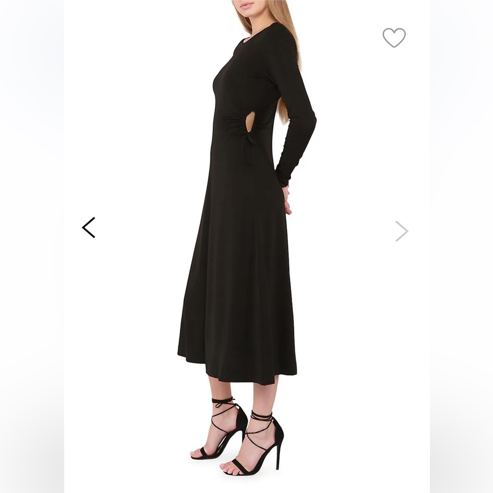 NWT black dress with cutouts